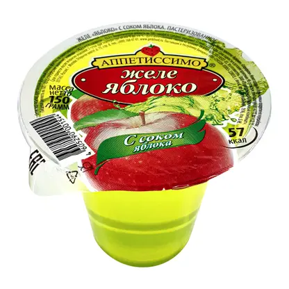 Изображение товара Желе Аппетиссимо Яблоко 150г