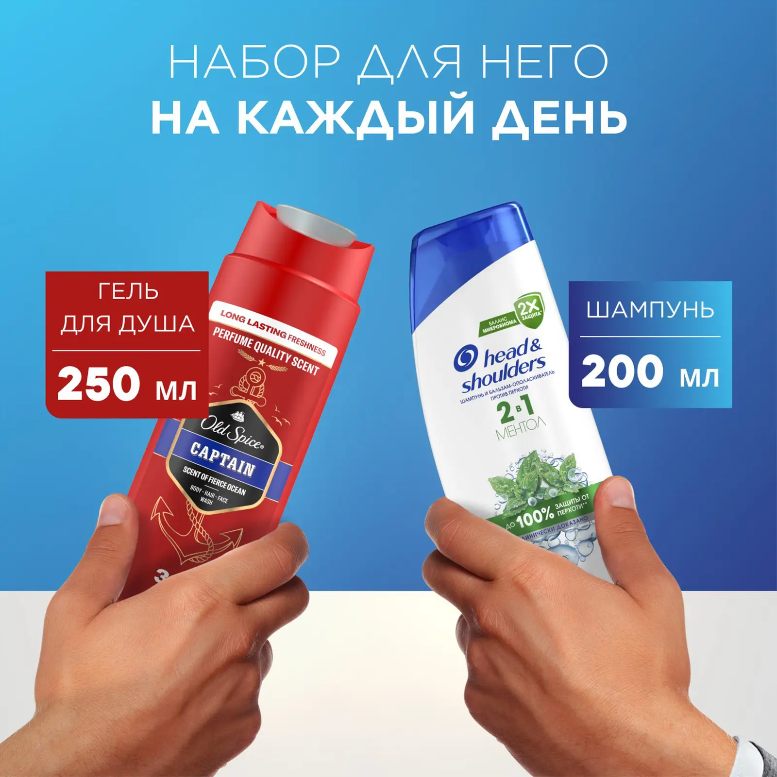 Подарочный набор Head&Shoulders Шампунь 200мл+Гель для душа 250мл в ассортименте