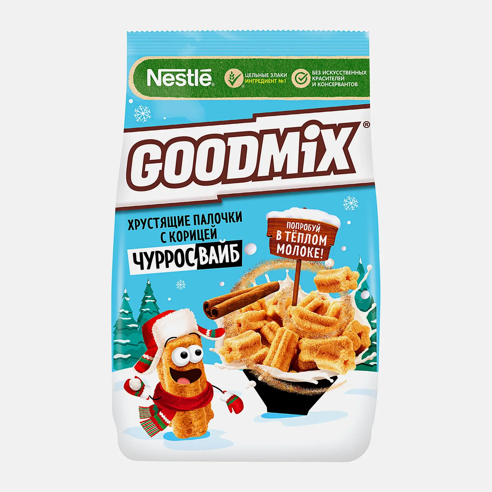 Изображение товара Хрустящие палочки Goodmix с корицей 210г вкусный перекус для завтрака