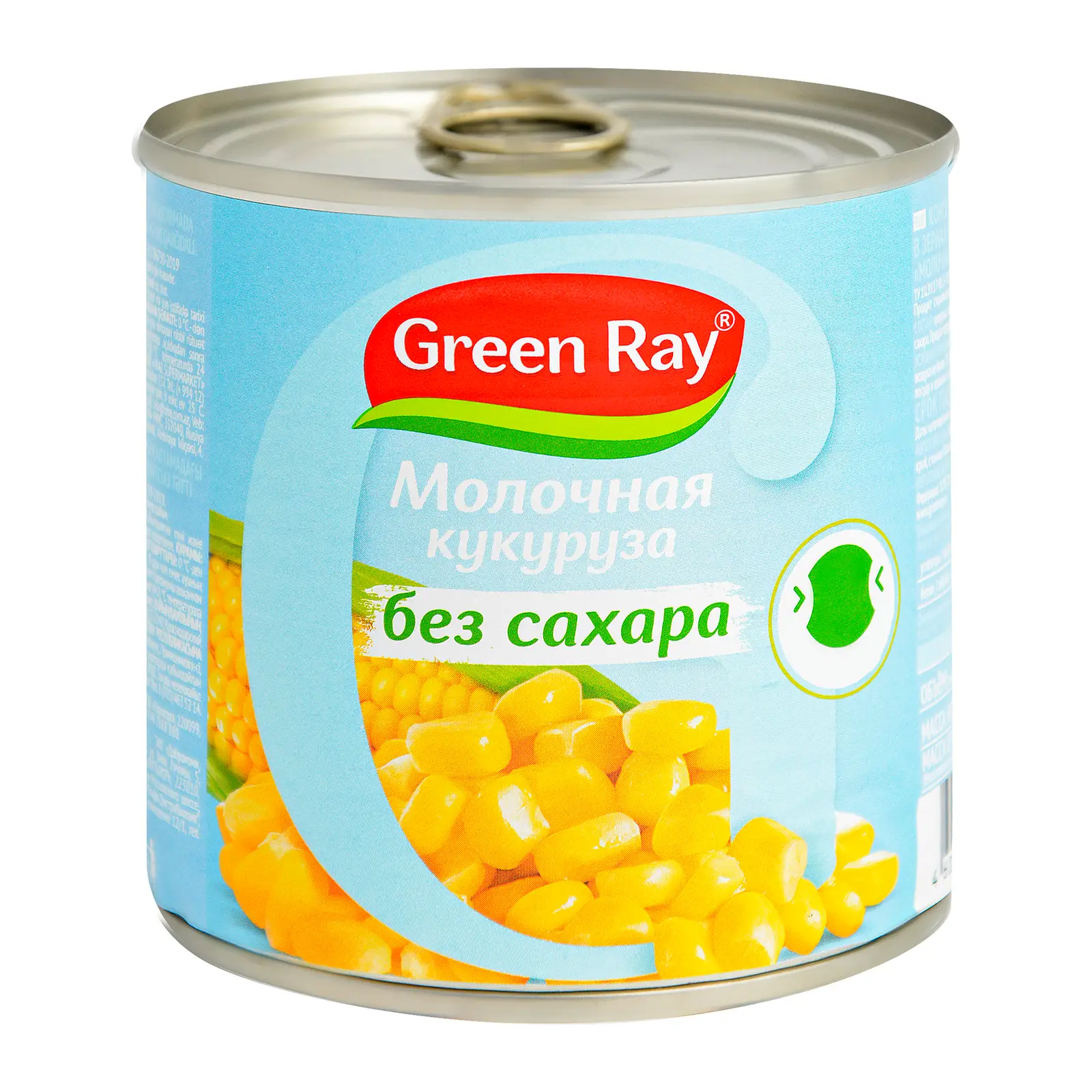 Изображение товара Консервированная кукуруза Green Ray без сахара 340г натуральный продукт