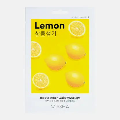 Маска для лица Missha Освежающая с лимоном для тусклой кожи 19г