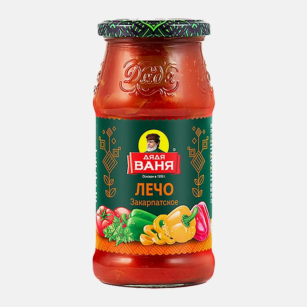 Изображение товара Лечо Закарпатское Дядя Ваня 460 г натуральное и вкусное