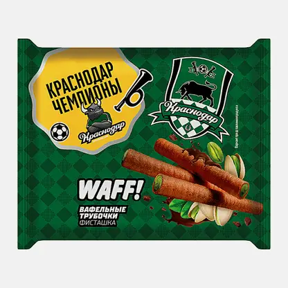 Вафельные трубочки с фисташковой начинкой Waff 100г