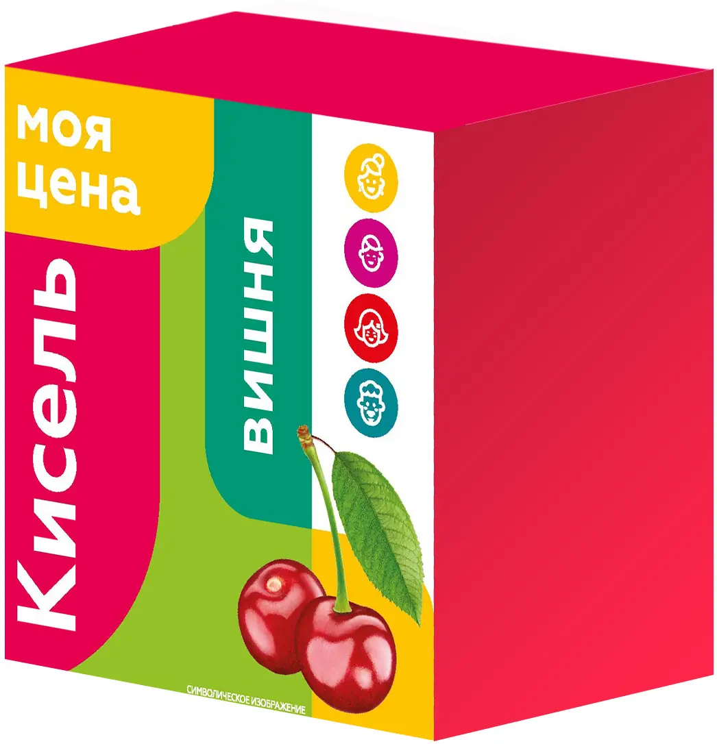 Кисель Моя цена Клубника клюква вишня 220г - Магнит-Продукты