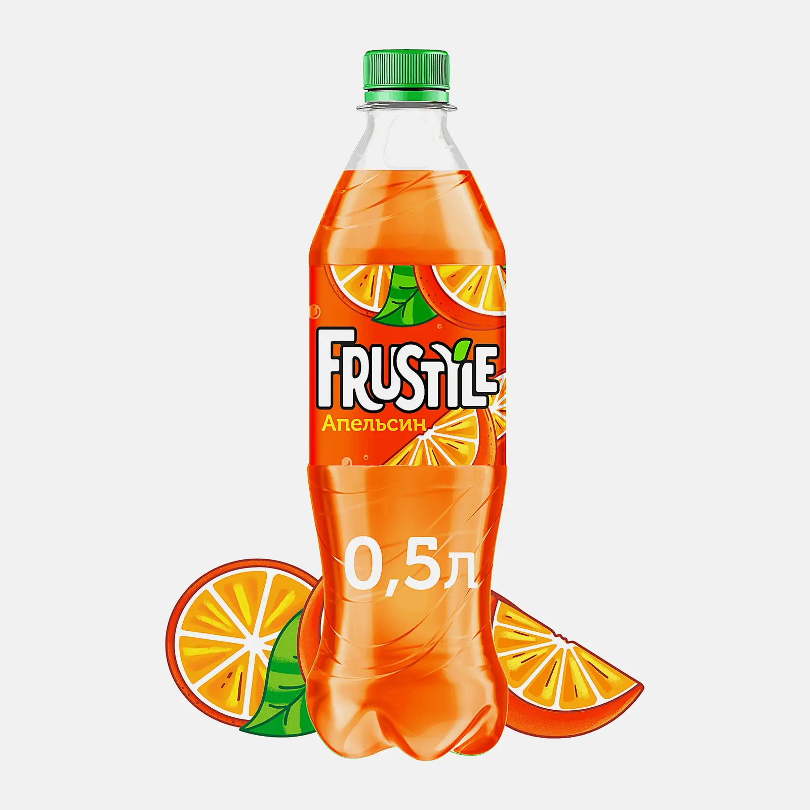 Изображение товара Газированный напиток Frustyle Апельсин 500мл бодрящий вкус