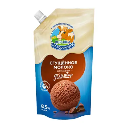 Изображение товара Молоко сгущенное Коровка из Кореновки пломбир шоколад 8.5% 270г