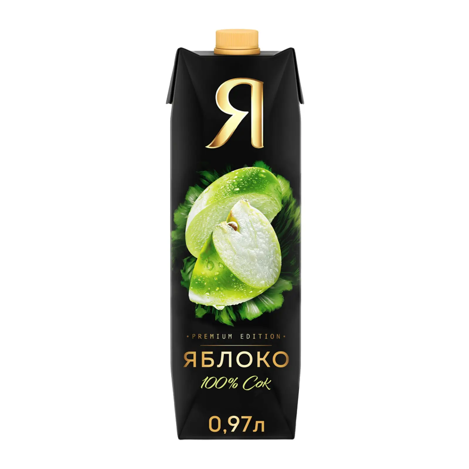 Изображение товара Яблочный сок Я Яблоко осветленный 970 мл натуральный свежий вкус