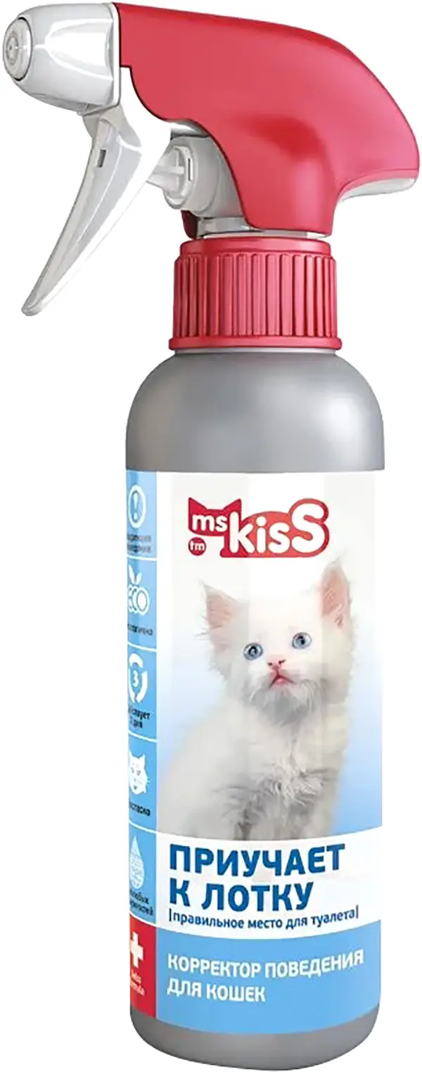 Спрей для кошек Ms Kiss Приучает к лотку 200мл - Магнит-Продукты