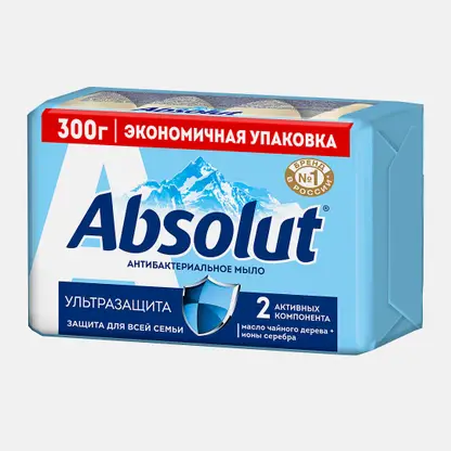 Мыло Аbsolut антибактериальное ультразащита Весна 4шт*75г