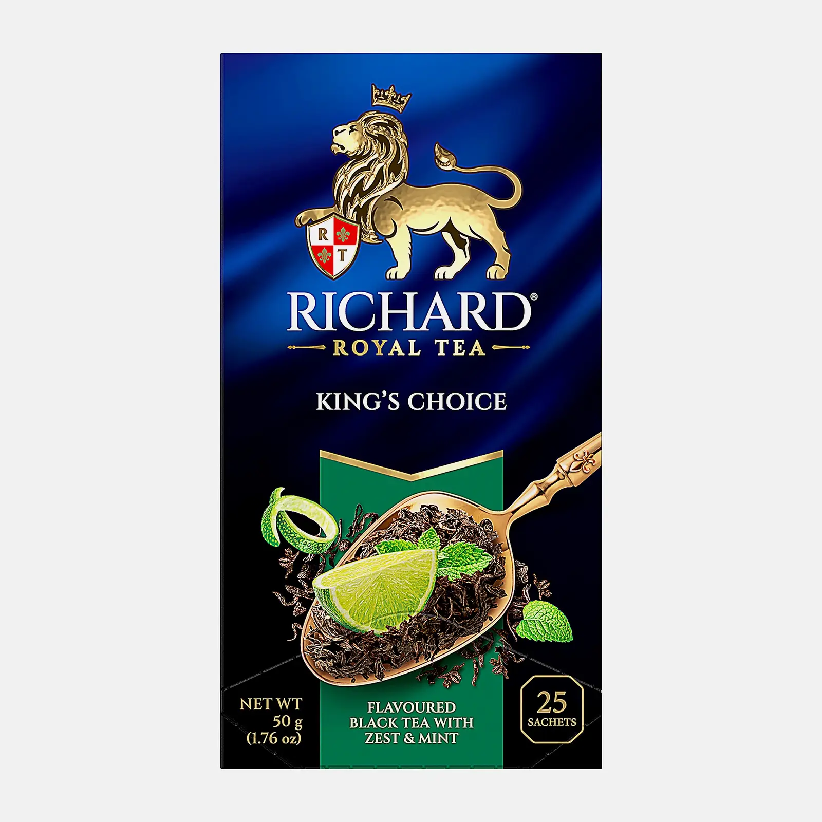 Чай черный Richard Kings Tea №1 King’s Choice №1 лайм-мята 25 саше 50г