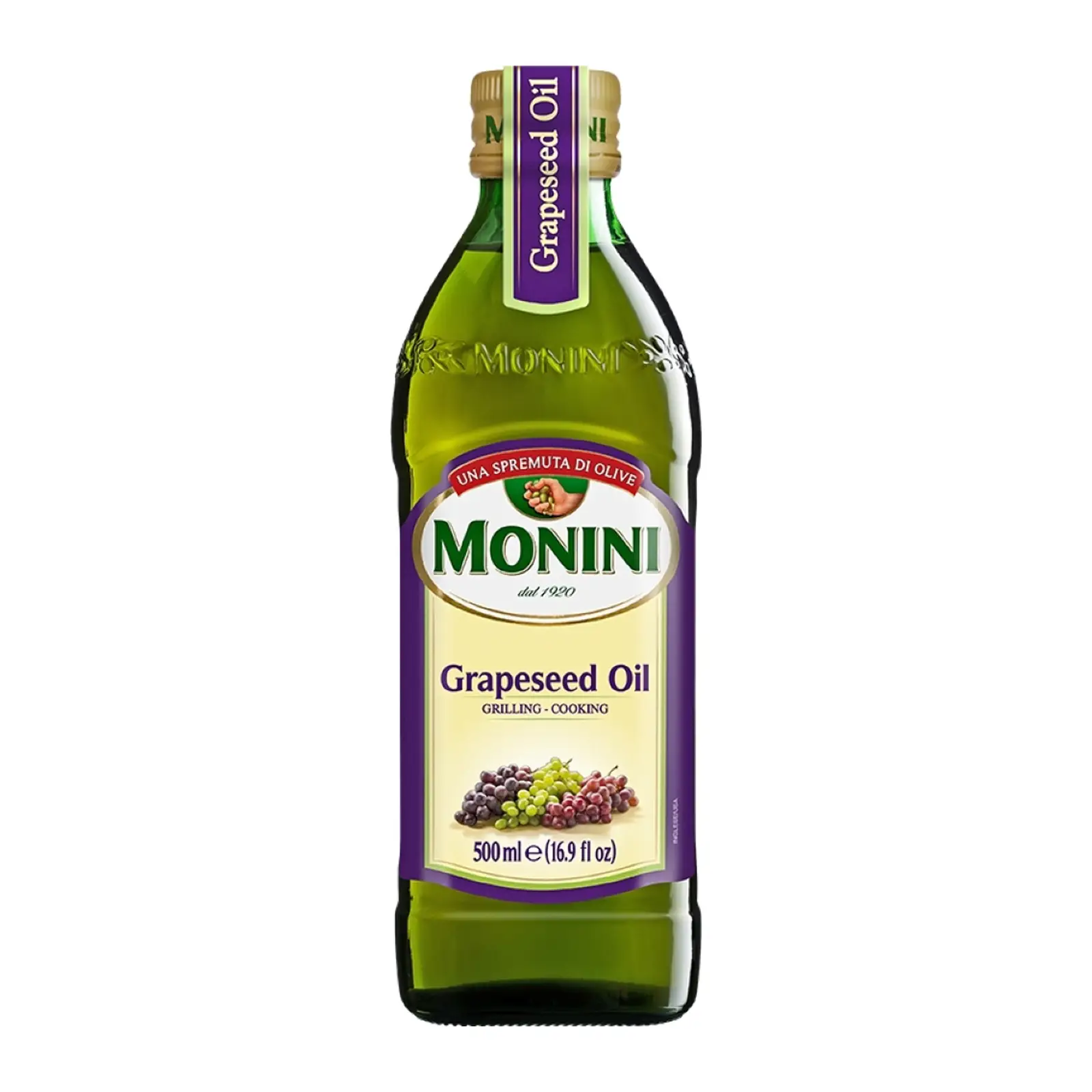 Изображение товара Масло виноградное Monini Grapeseed Oil 500 мл для жарки и салатов