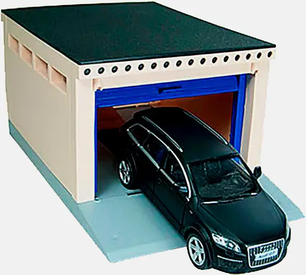 Игрушка Гараж с открывающимися воротами Форма в ассортименте
