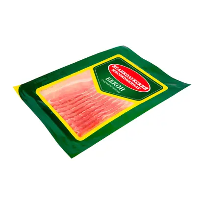 Изображение товара Бекон Великолукский МК из свинины сырокопченый нарезка 150г