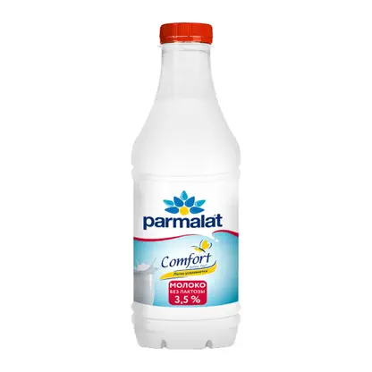 Изображение товара Молоко Parmalat Comfort безлактозное пастеризованное 3.5% 900мл
