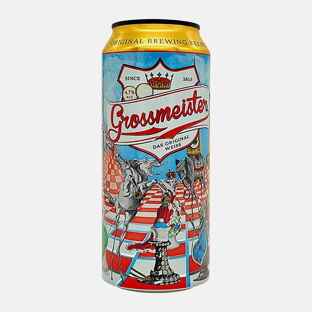 Светлый пивной напиток Grossmeister Original Weiss 4.7% 500мл Светлый пивной напиток Grossmeister Original Weiss 4.7% 500мл
