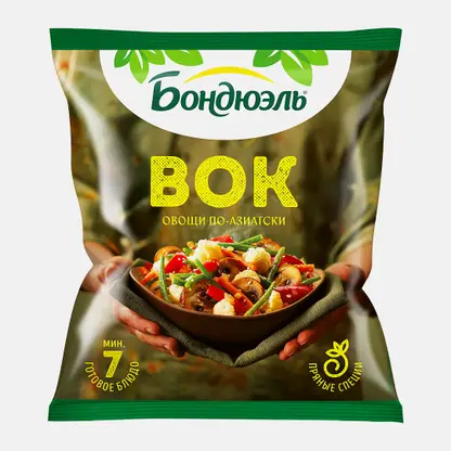 Смесь овощная Bonduelle для жарки Вок по-азиатски быстрозамороженная 400г
