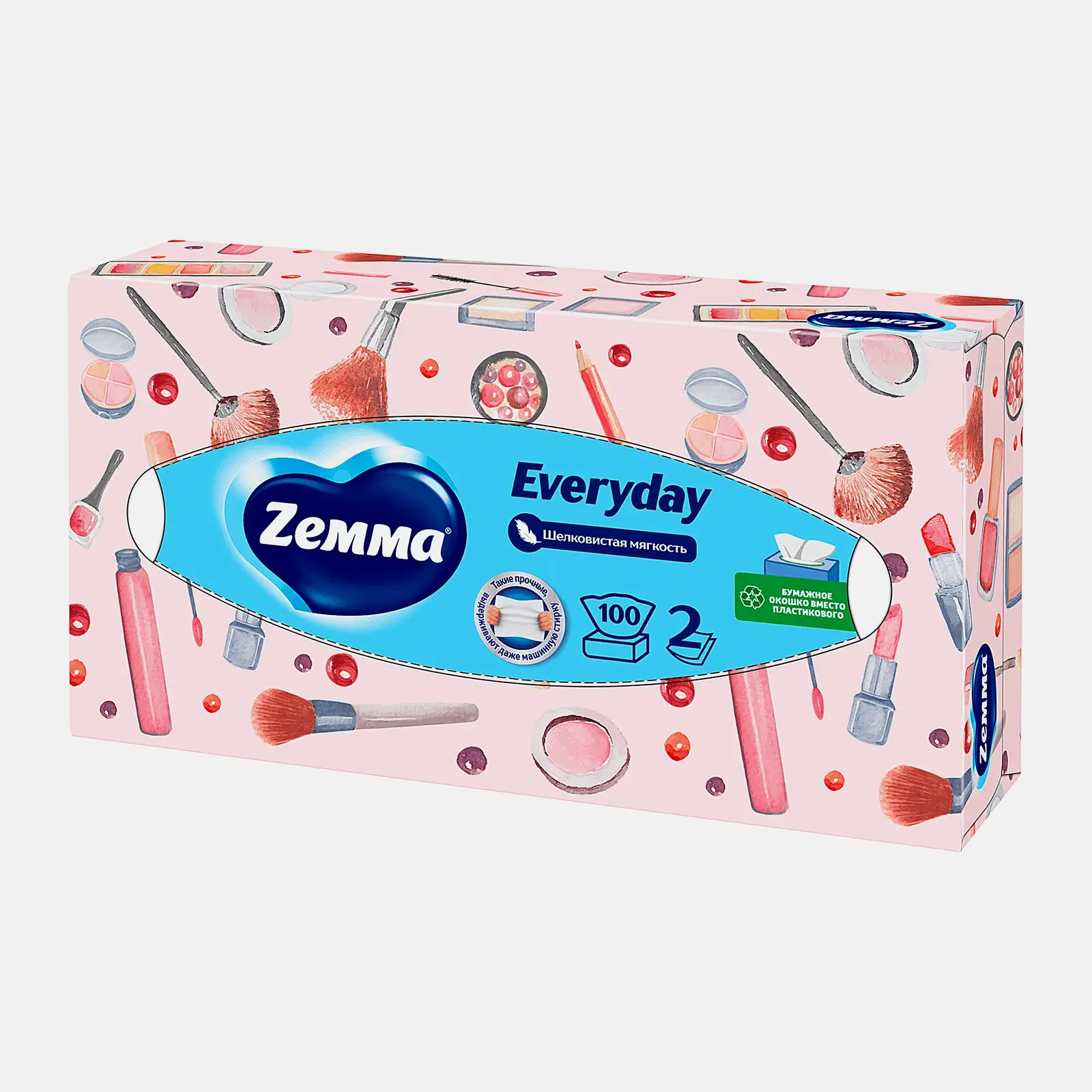 Салфетки бумажные Zewa Everyday 2 слоя 100шт в ассортименте - фото 9