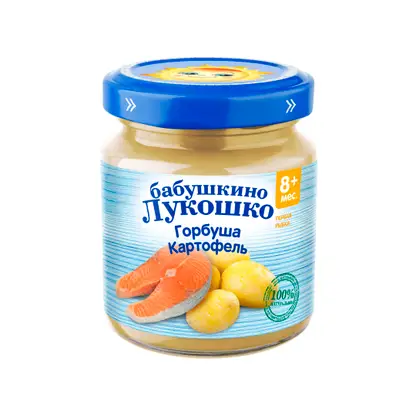 Изображение товара Пюре из горбуши с картофелем Бабушкино Лукошко 100г