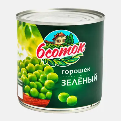 Горошек 6 соток зеленый 400г