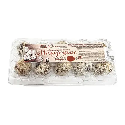 Изображение товара Перепелиное яйцо Молодецкие 10шт
