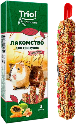 Лакомство для грызунов ассорти Triol 75г