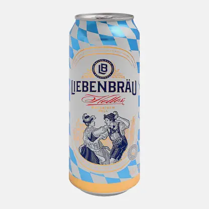 Пиво Liebenbrau Helles светлое фильтрованное 5.1% 500мл