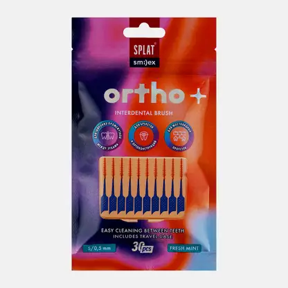 Ершики межзубные Splat Эластичные кончики Smilex Ortho+ мята S мягкие 30шт