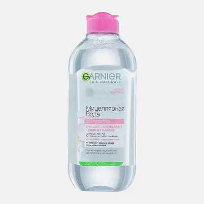 Мицеллярная вода для лица Garnier 3в1 с глицерином и П-анисовой кислотой для всех типов кожи 400мл