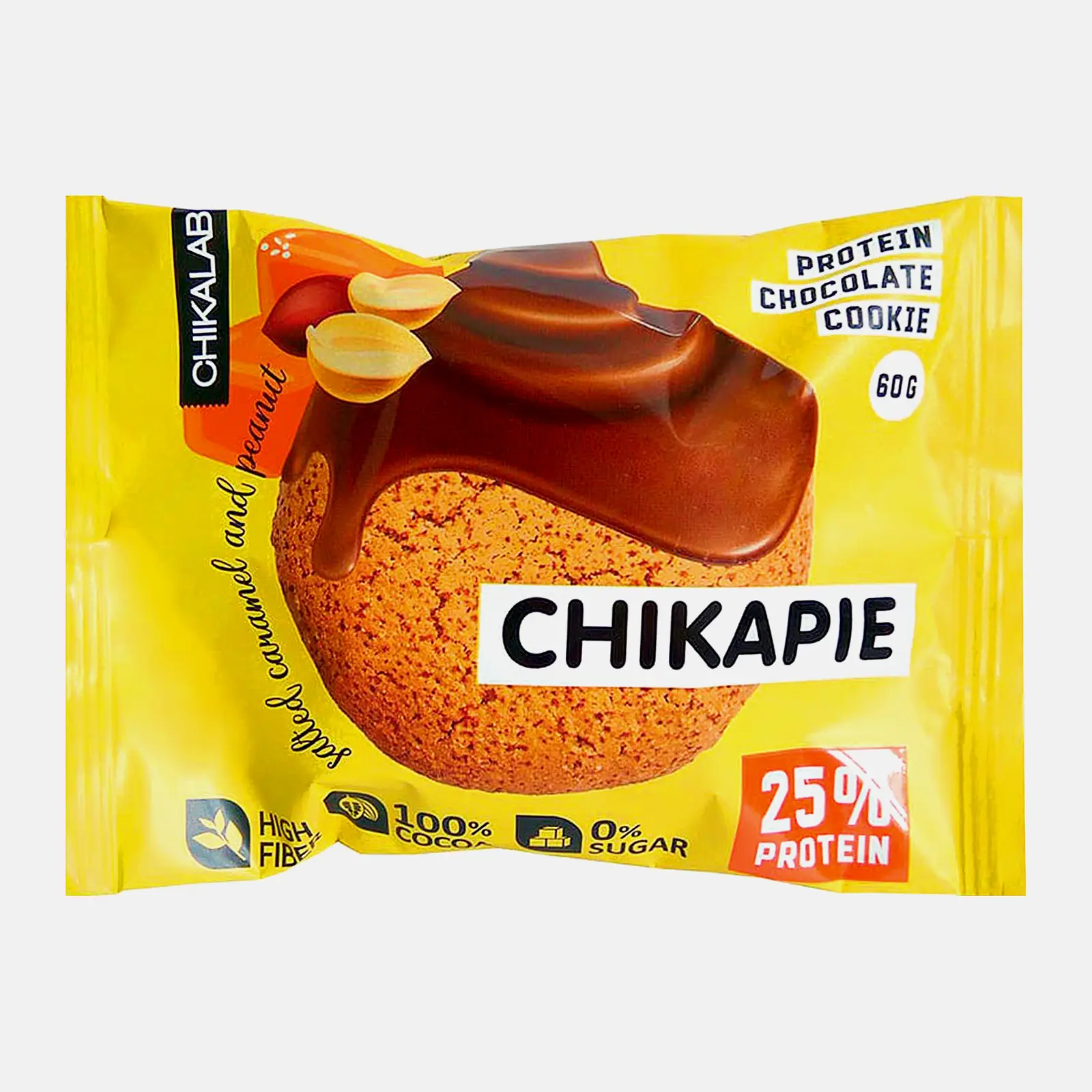 Изображение товара Печенье Chikalab глазированное Арахисовое 60г полезный диетический десерт