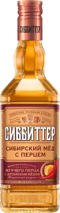 Настойка Сиббиттер Сибирский мед с перцем горькая 38% 500мл