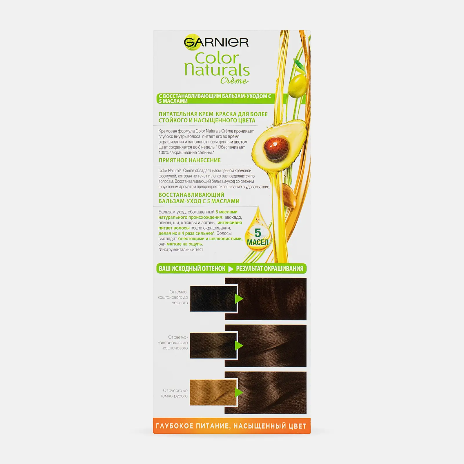 Стойкая крем-краска для волос Garnier Color Naturals Питательная оттенок 1 Черный - фото 5