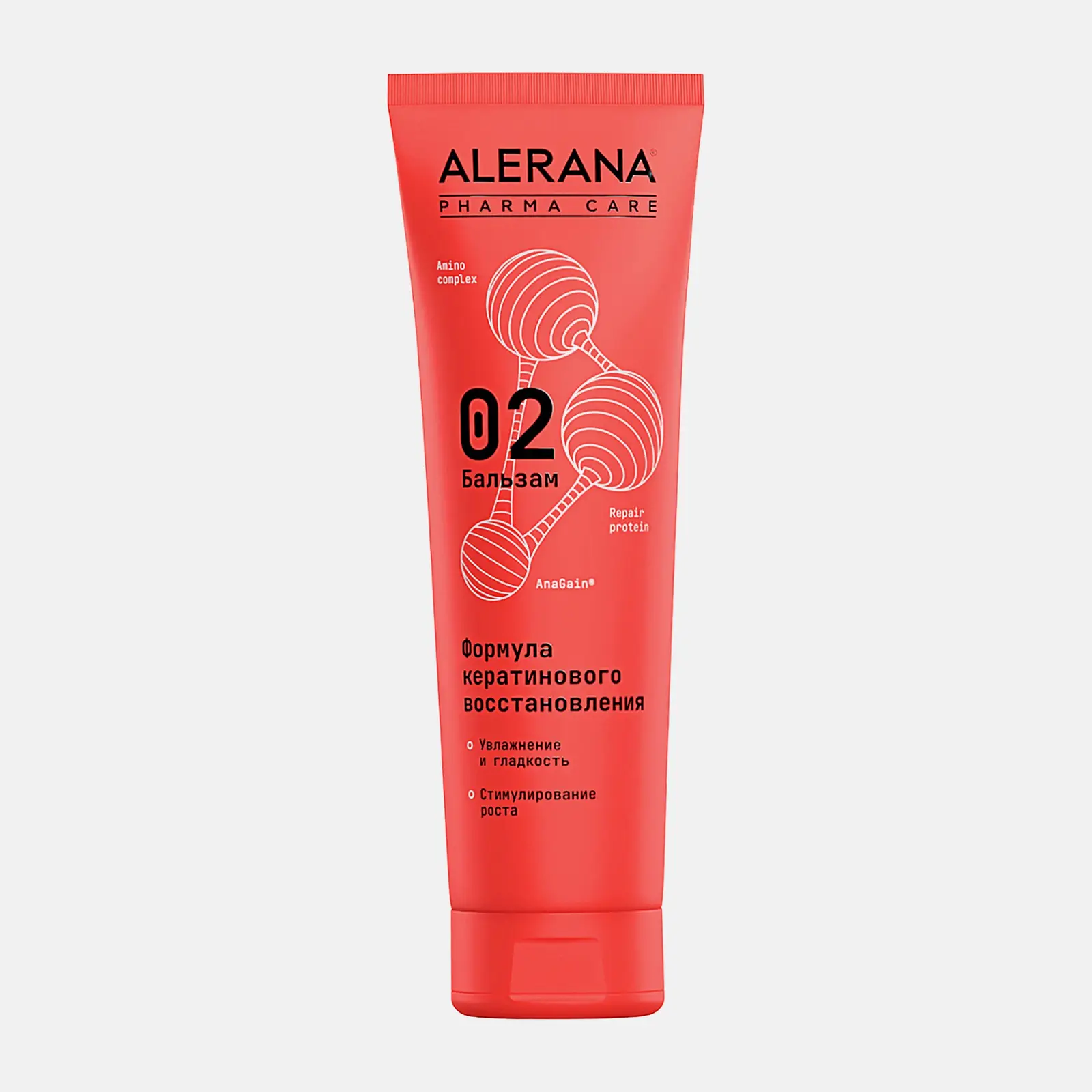 Бальзам Alerana Pharma Care для волос кератиновое восстановление 260мл