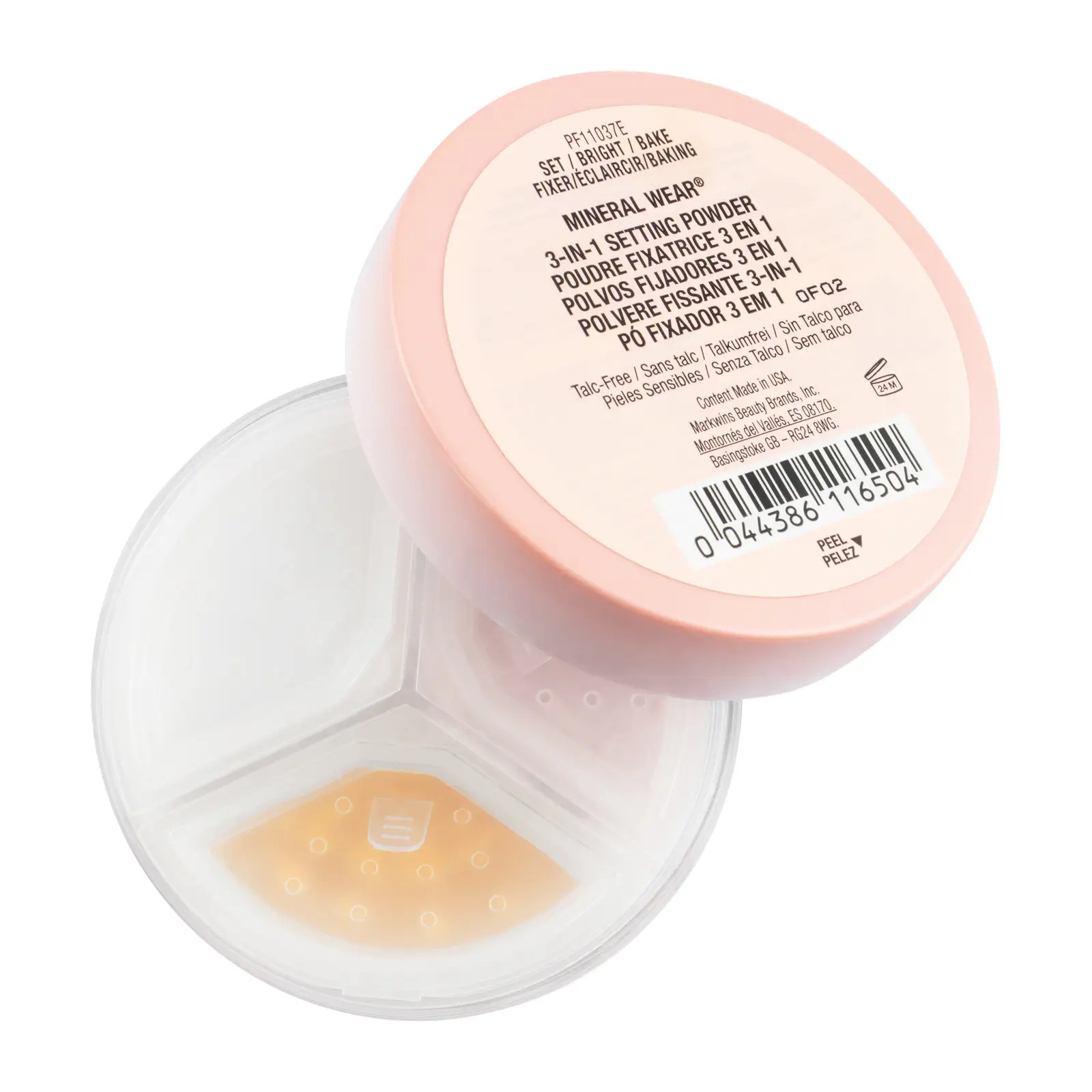 Пудра для лица Physicians Formula Mineral Wear Setting Powder рассыпчатая 3в1