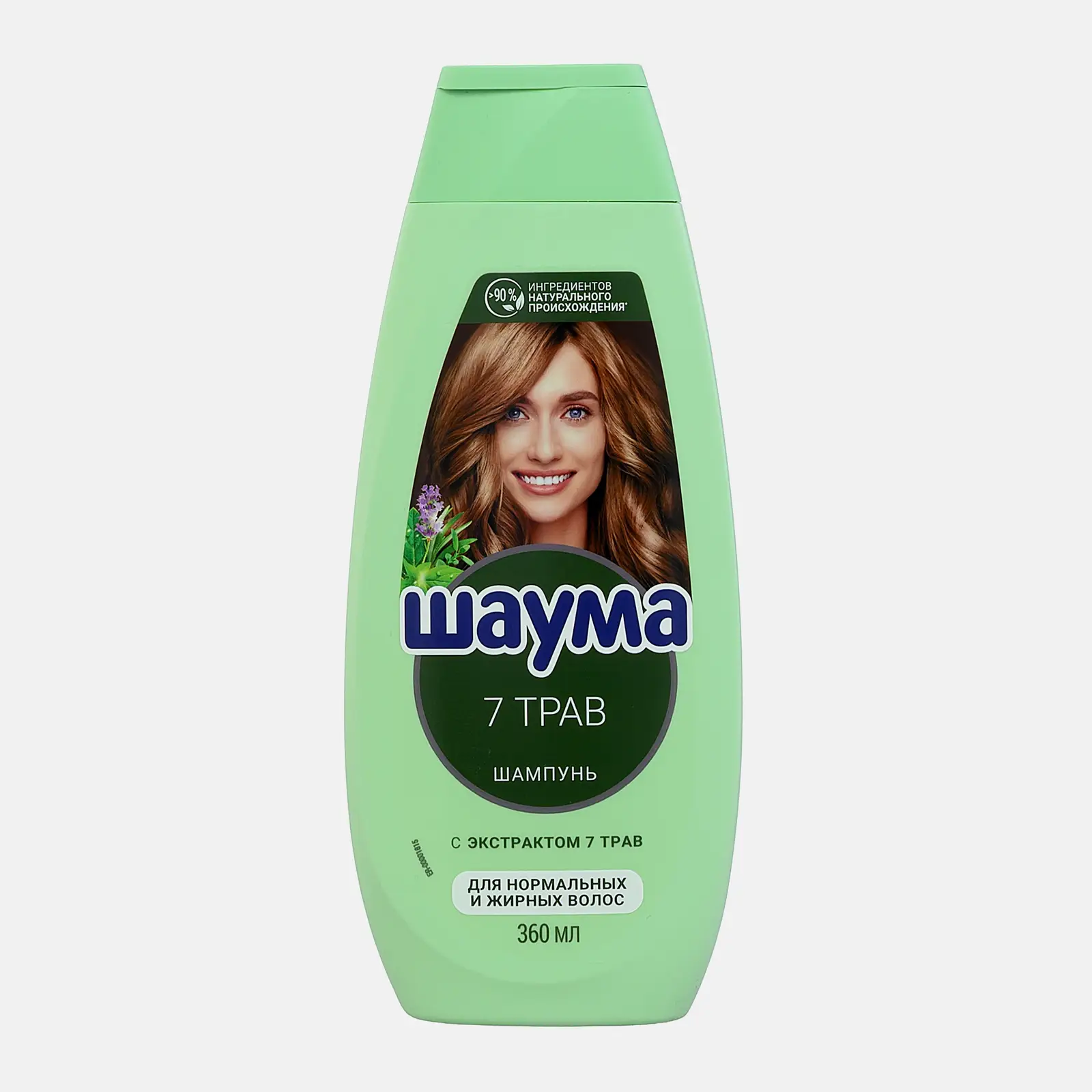 Шампунь для волос Шаума 7 Трав для нормальных и жирных волос женский 360мл