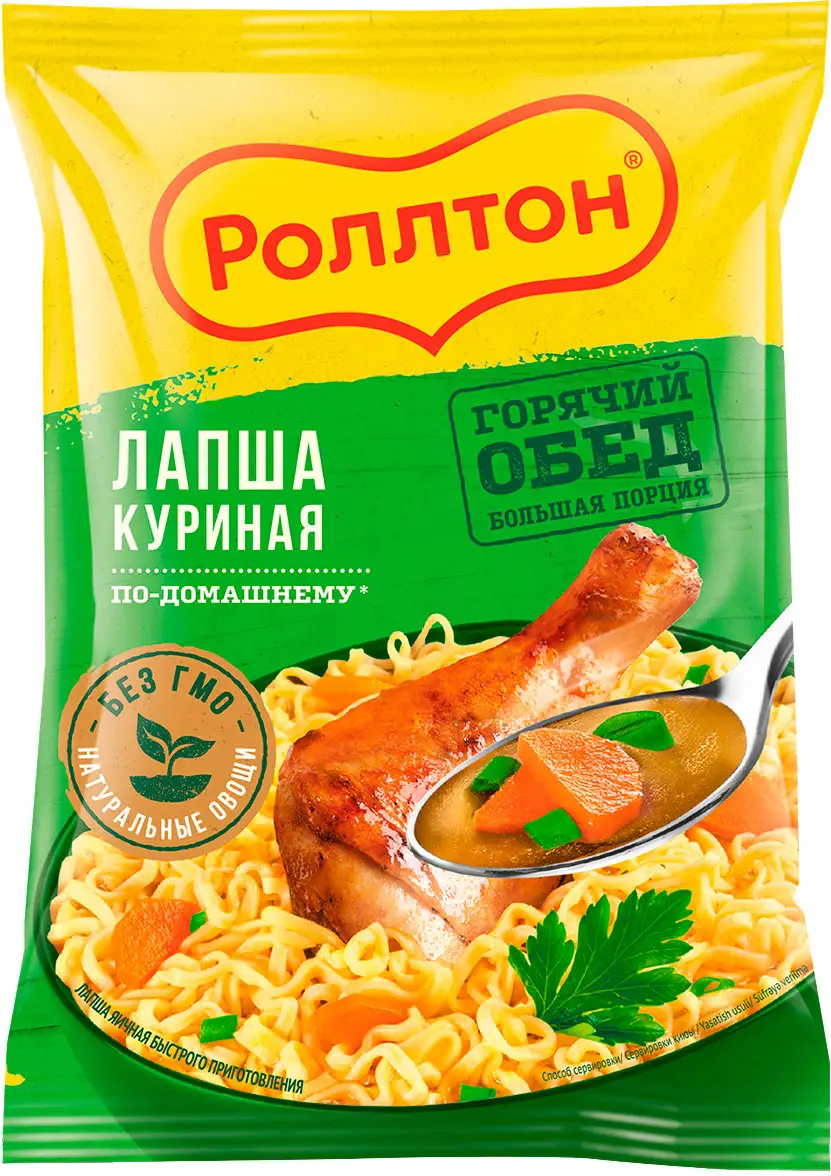 Лапша Роллтон Куриная по-домашнему 85г - Магнит-Продукты