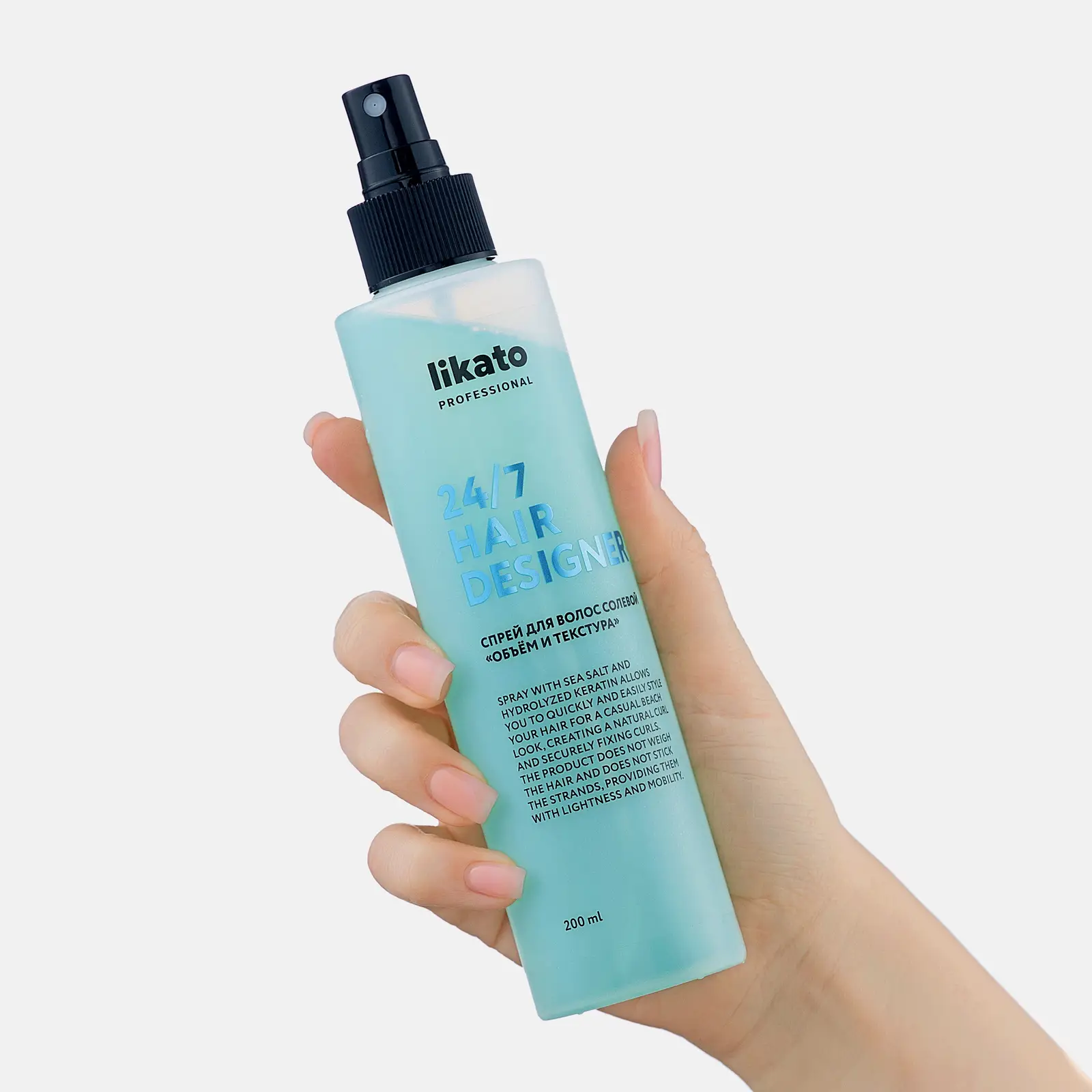 Спрей для волос солевой Объем и текстура Likato Professional 200мл - фото 3 Спрей для волос солевой Объем и текстура Likato Professional 200мл - фото 3