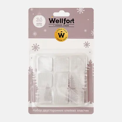 Многоразовая клейкая лента Wellfort WT-IT0002 2*2см 36шт