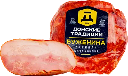 Буженина Донские традиции куриная копчено-запеченная весовая