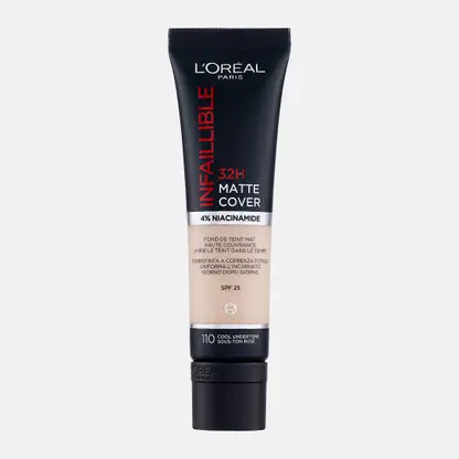 Тональный крем L’Oréal Paris Infaillible ультраматирующий стойкий 32ч Матовое покрытие тон 110