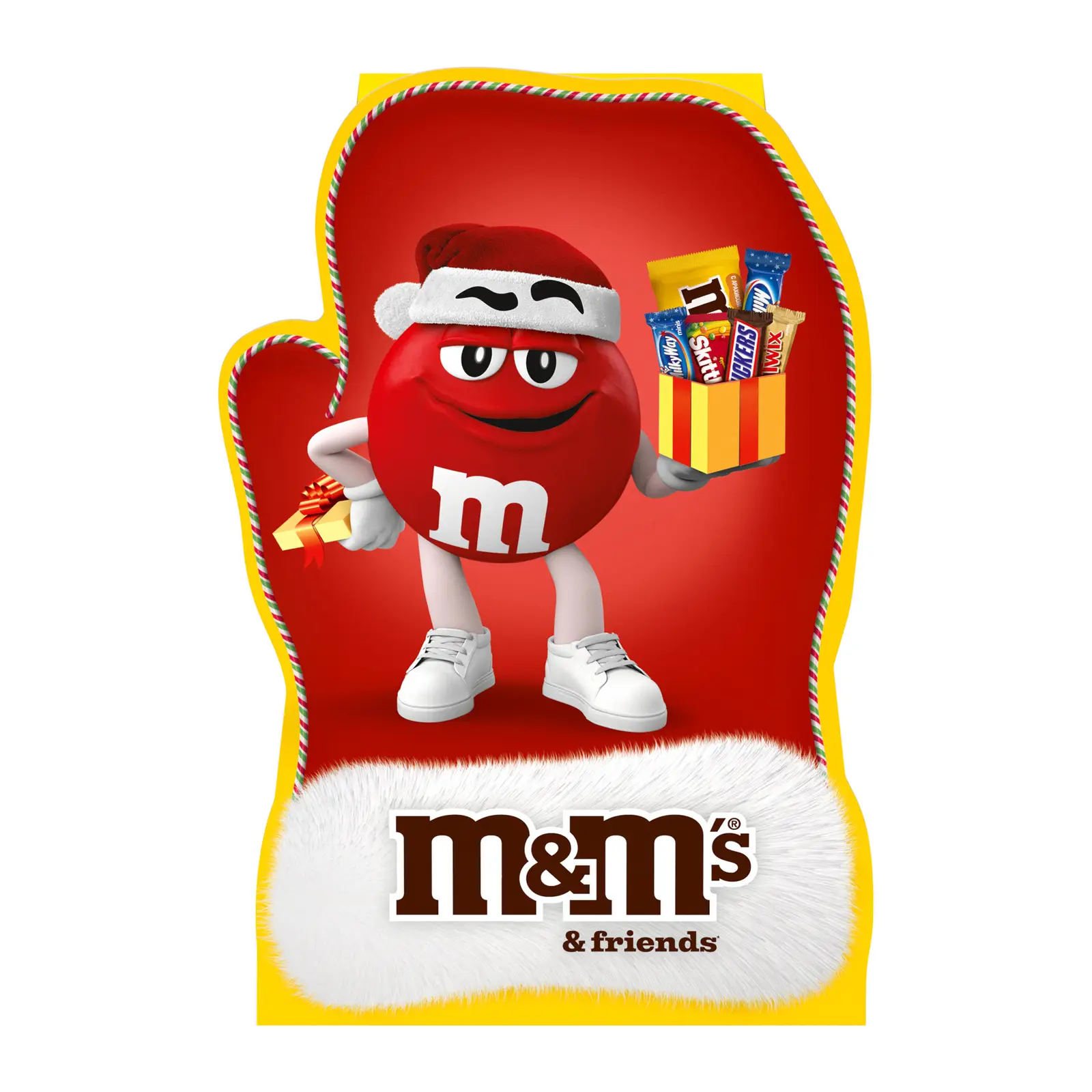 Изображение товара Новогодний подарок Варежка M&M’s & Friends 121г