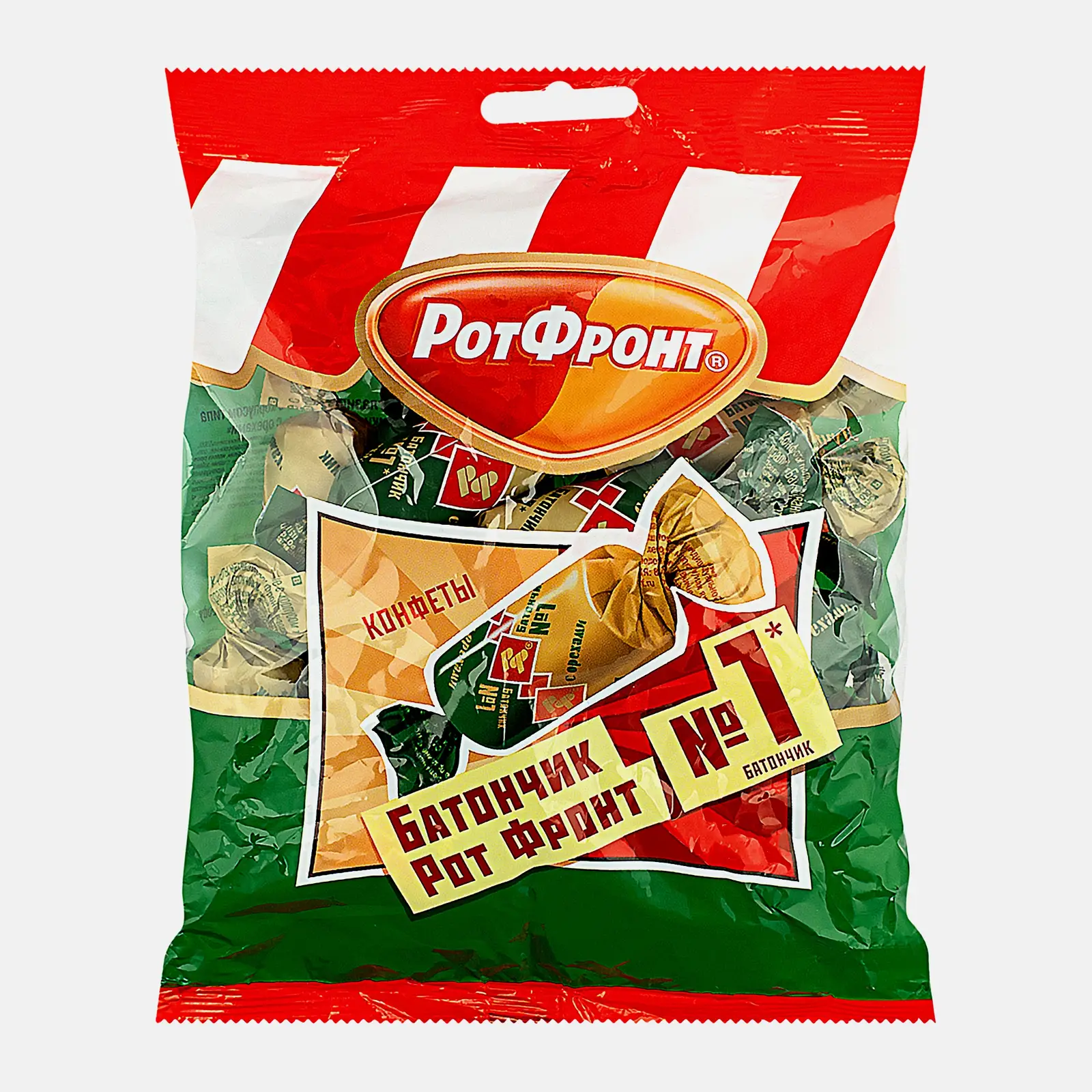 Конфеты Рот фронт Батончики с орехами 250г