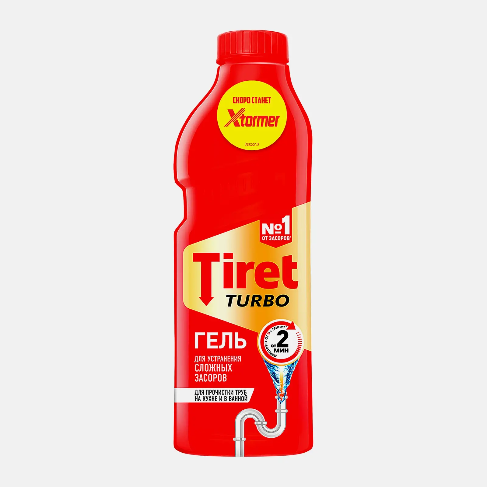 Гель для устранения засоров Tiret Turbo 1л