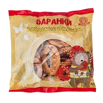 Изображение товара Баранки Обнинский хлеб Традиционные сахарные с маком 350г