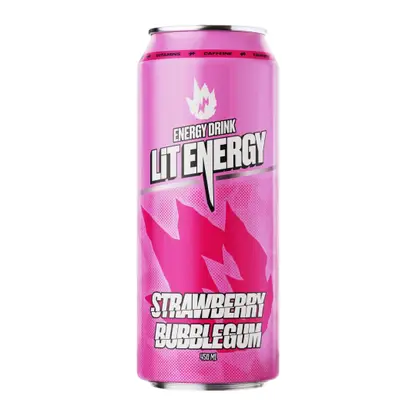 Изображение товара Тонизирующий напиток Strawberry Bubblegum Lit Energy 450мл