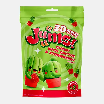 Мармелад жевательный со вкусом кактуса и клубники Juuums 70г