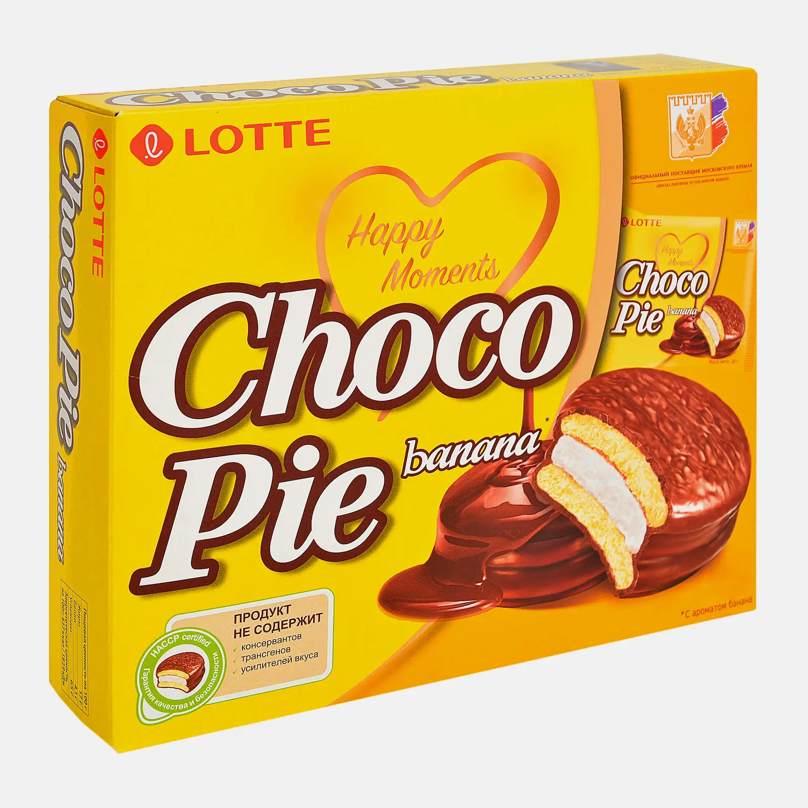 Печенье Choco Pie Banana в глазури Lotte 12шт*28г - фото 2