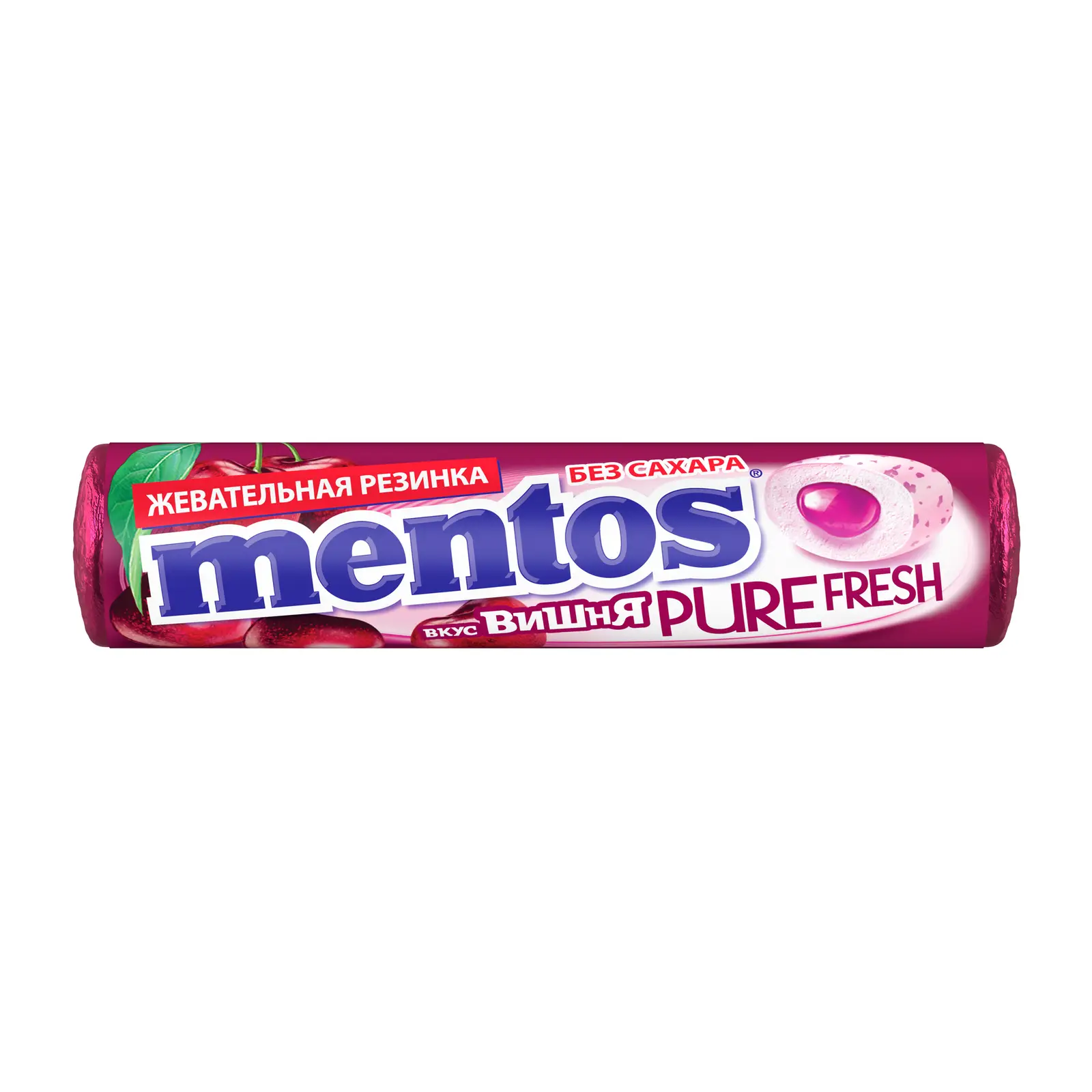 Изображение товара Жевательная резинка Вишня Mentos 15.5г