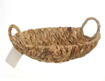 Изображение товара Корзинка водоросли с ручкой овальная гиацинт