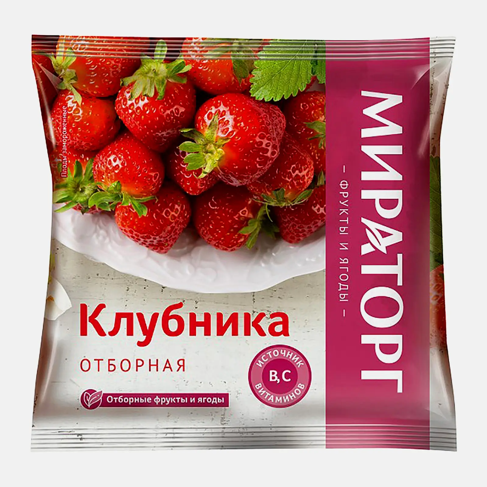 Клубника Мираторг быстрозамороженная 300г