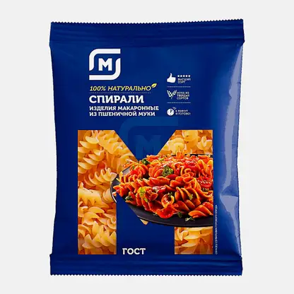 Макароны Спирали Магнит 400г в ассортименте